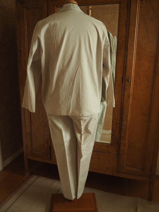 Miesten 2-osainen safarihenkinen vaalea asu