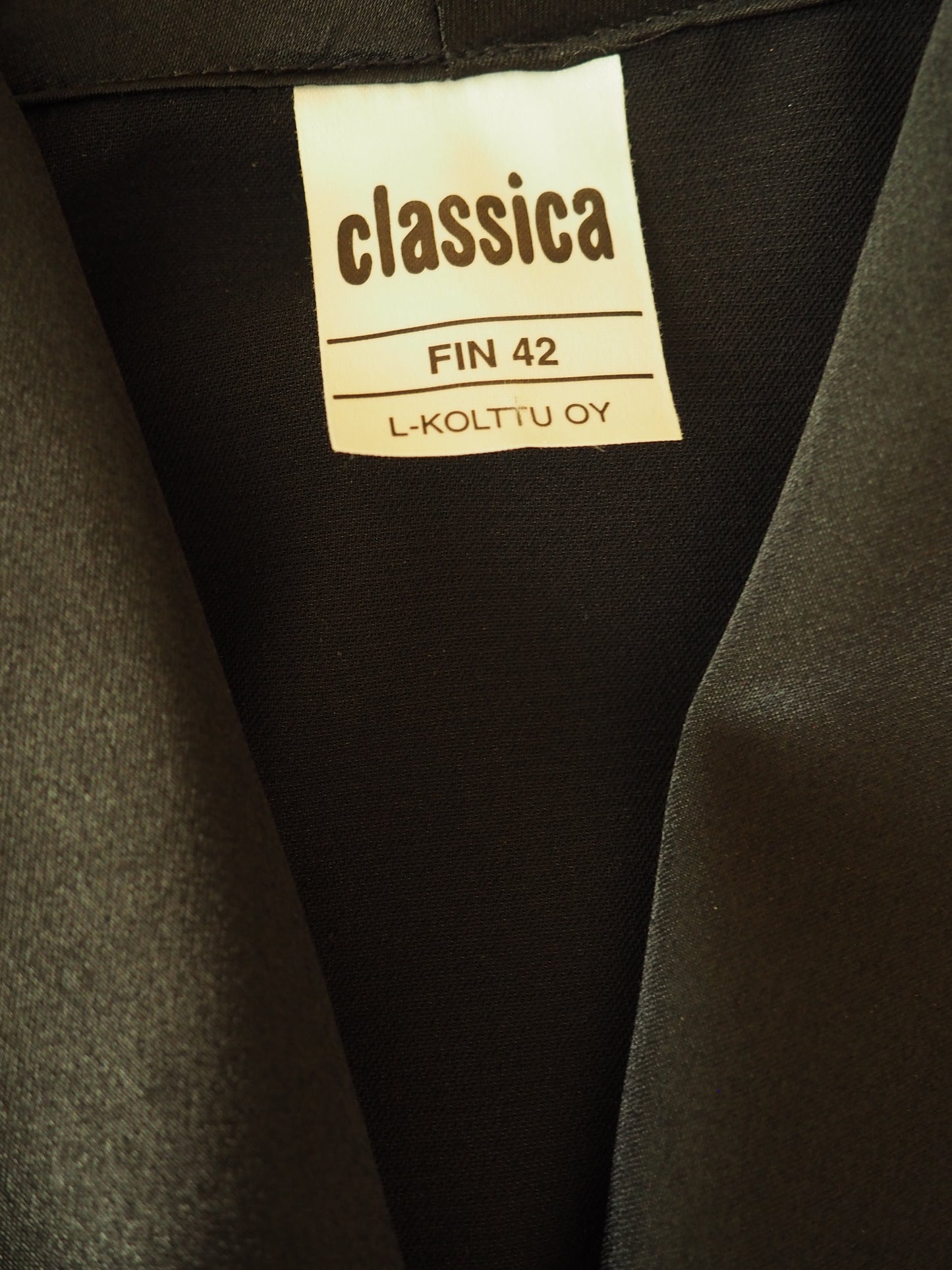 2-osainen musta housupuku