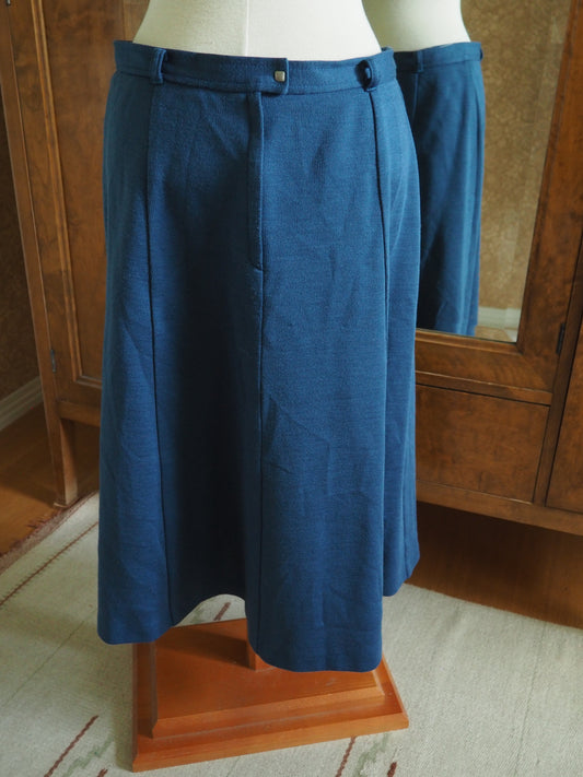 Sininen farkunsävyinen joustava hame