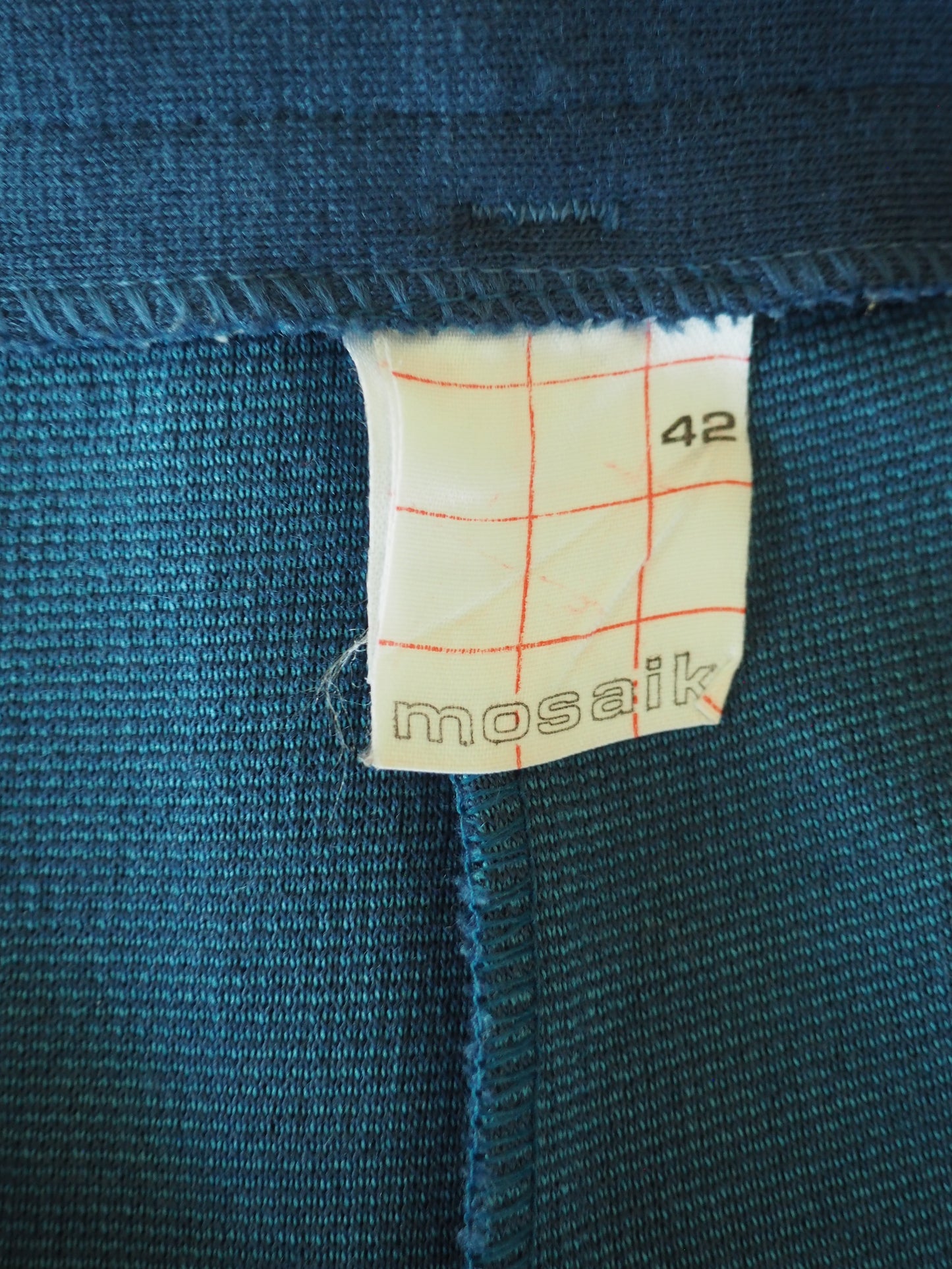 Sininen farkunsävyinen joustava hame