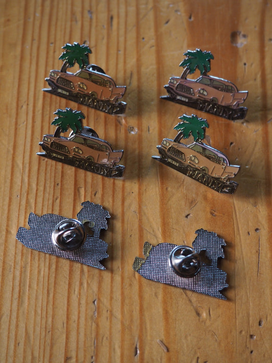 Auto ja palmu pinssi