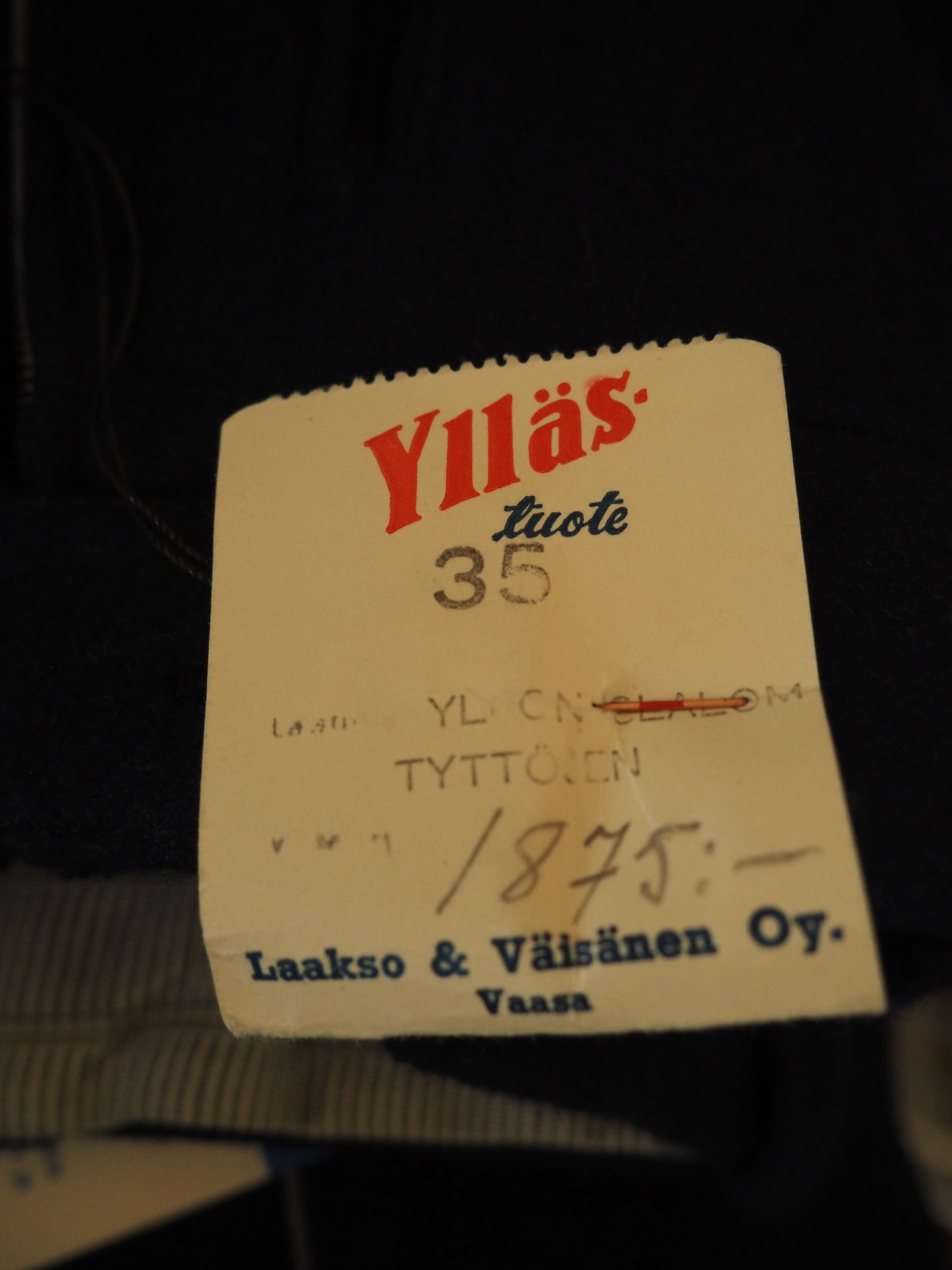 Siniset talvihiihtarit, housut käyttämätöntä vanhaa varastoa