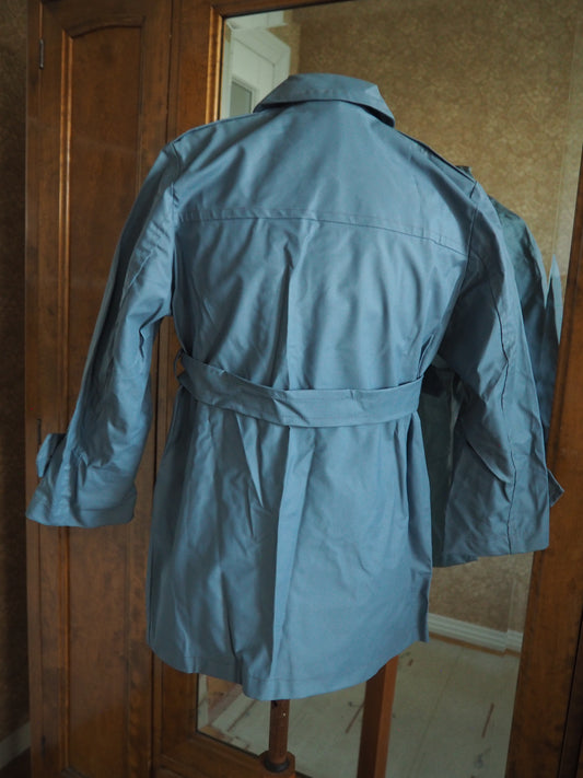 Lasten siniharmaa sadetakki