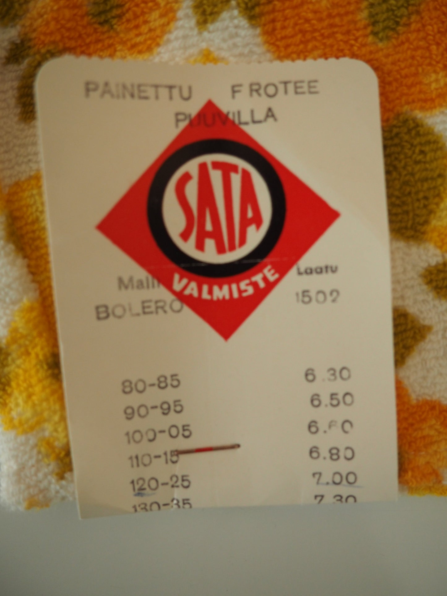 Lasten kukkakuviollinen uima-asun yläosa, käyttämätöntä vanhaa varastoa