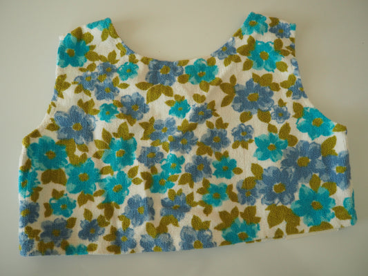 Lasten kukkakuviollinen uima-asun yläosa, käyttämätöntä vanhaa varastoa