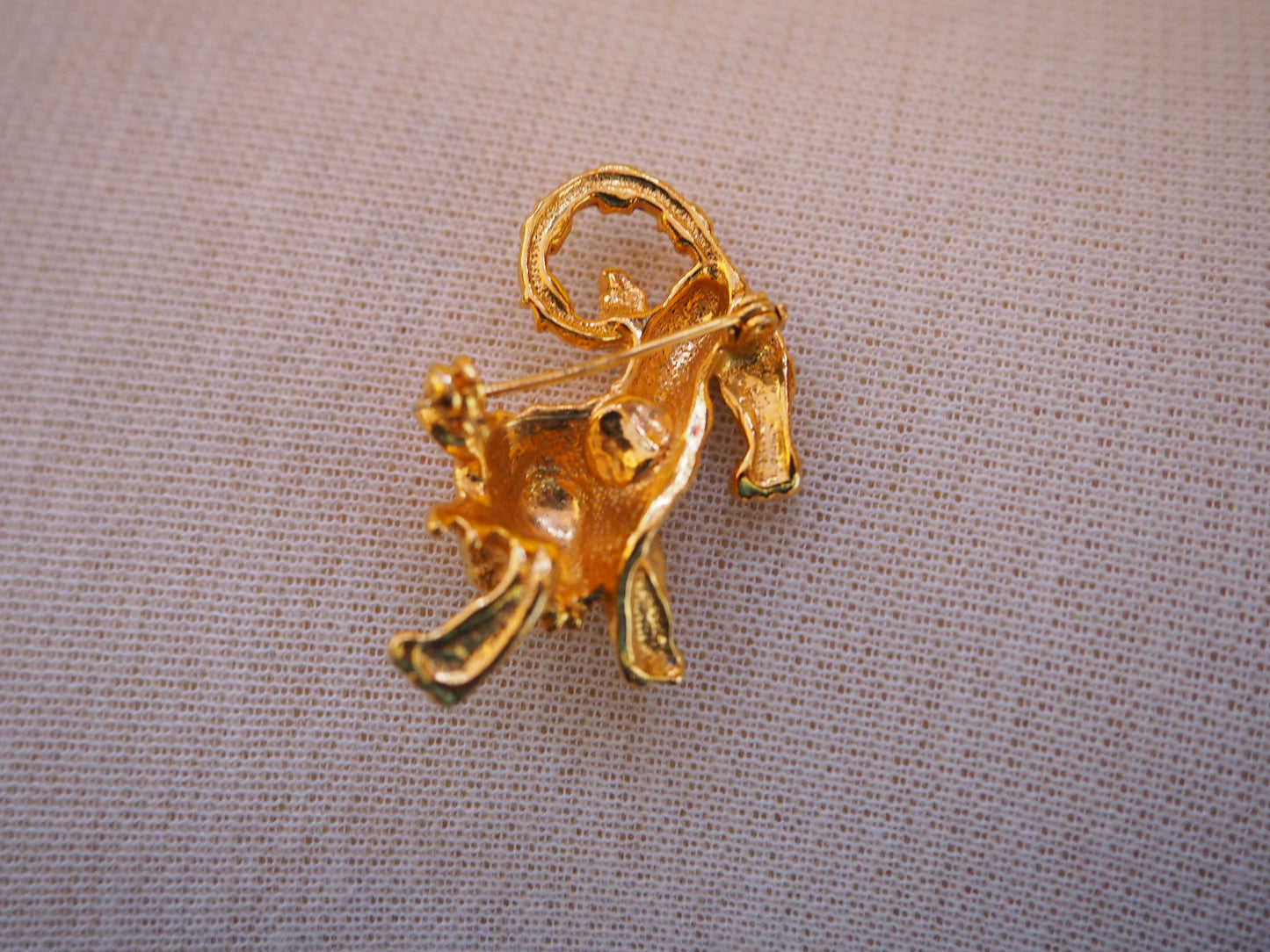 Kullansävyinen kissaeläin rintaneula