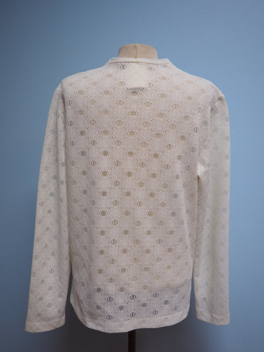 Valkoinen pitsi paitajakku