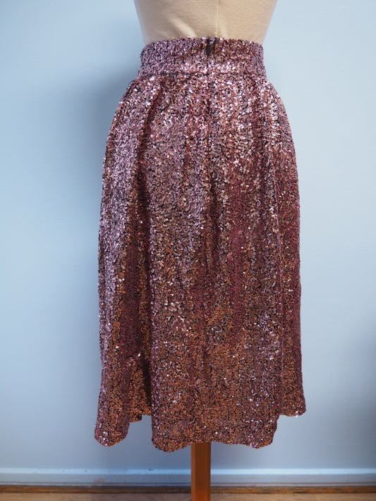 Vaaleanpunainen River Islandin paljettihame