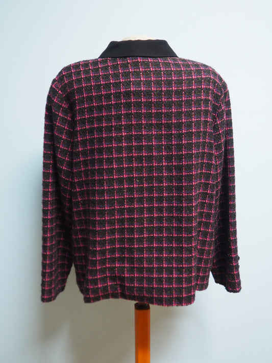 Monivärinen ruudullinen Kielon jakku