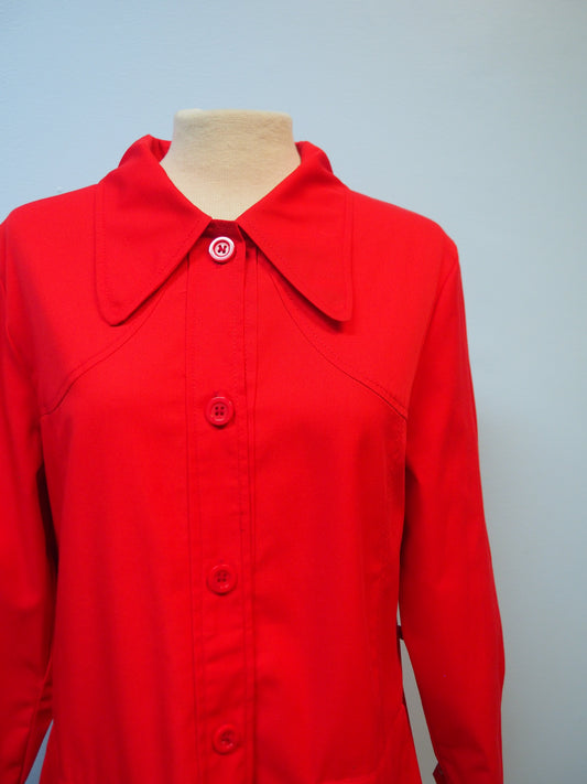 Punainen ohut Leijona-Pukine takki