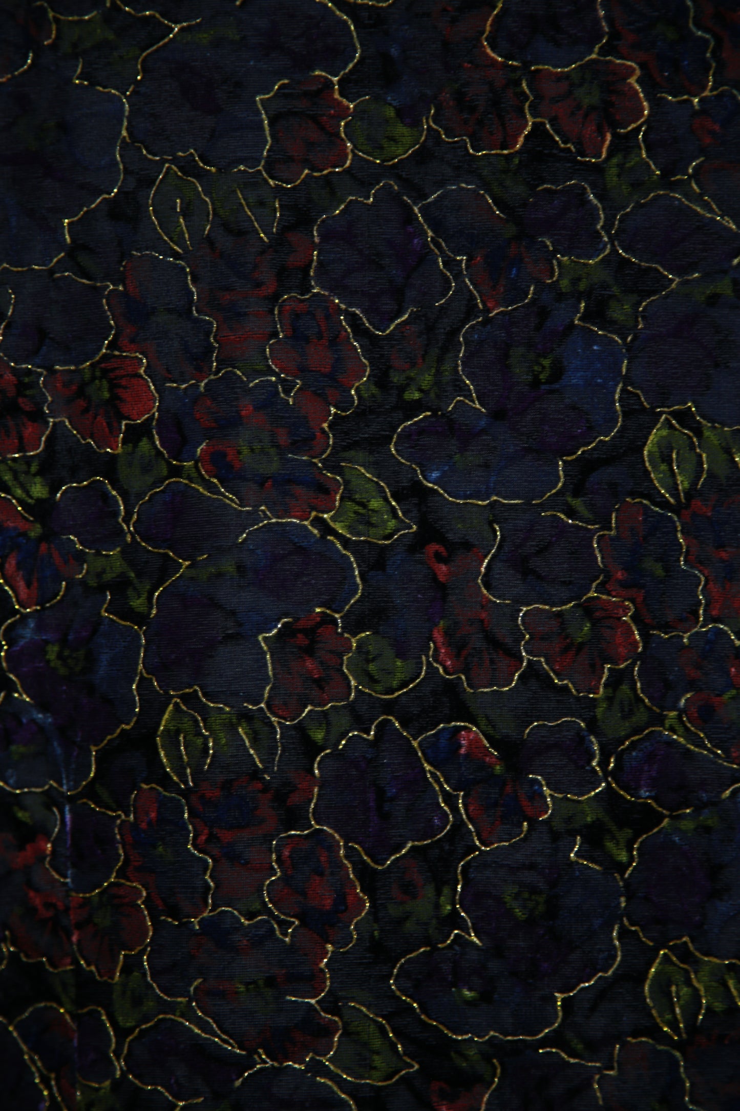 Kukkakuviollinen kimalteleva lyhyt samettijakku