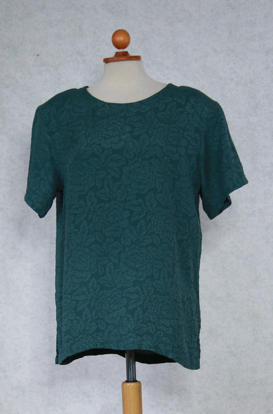 Vihreä kohokuviollinen Järvi Muoti t-paita